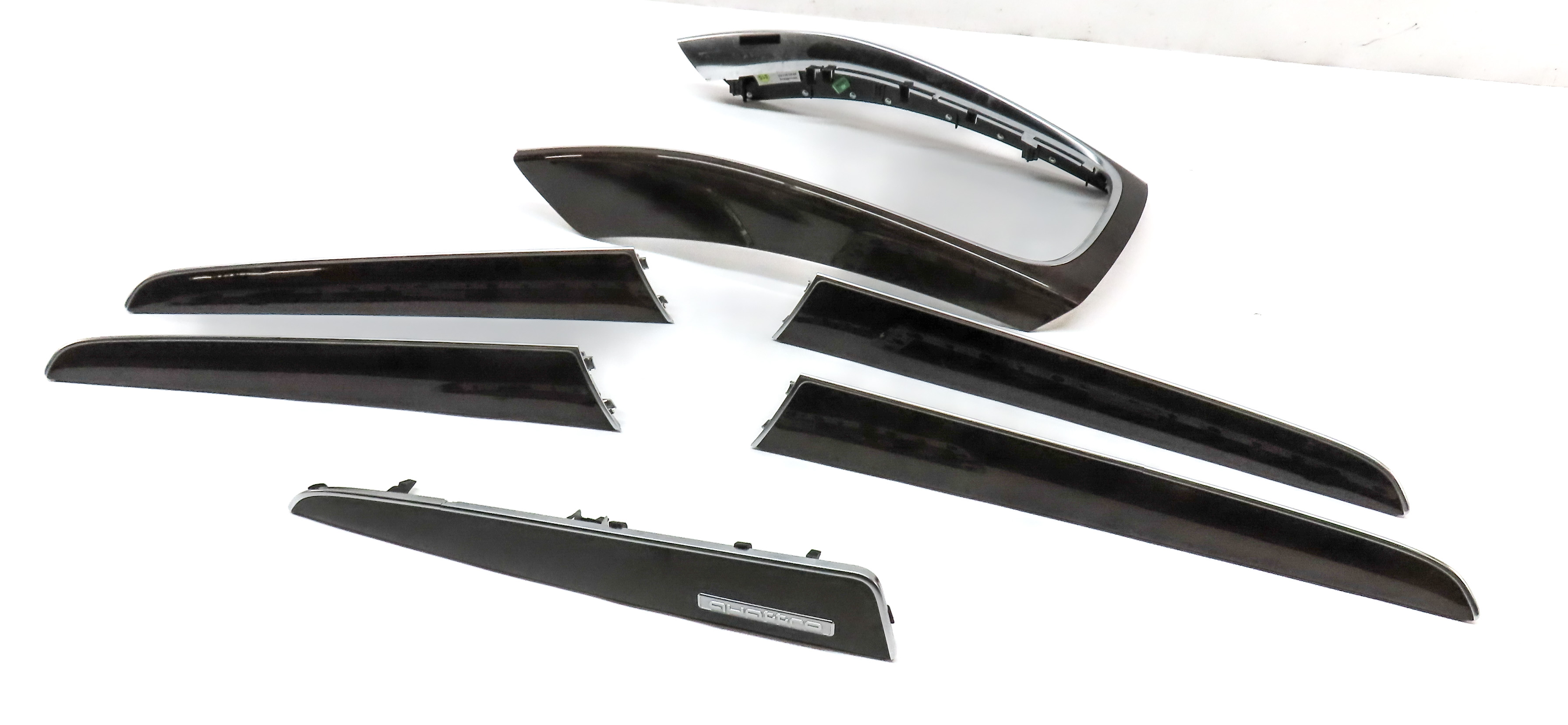 2013 AUDI Q5 (B8 8R) INTERIOR FRONT REAR DOOR DASH CONSOLE TRIM SET (WALNUT) — exact item pictured